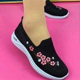 Niulatu Women Sneakers Mesh Breathable Floral Comfort Mother Shoes Soft Solid Color Fashion Female Footwear Lightweight Zapatos De Mujer DJSE