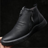 Niulatu Men Shoes Designer Genuine Leather 100%wool Lining Winter Super Keep Warm Outdoor Ankle Boots Snow Boots Casual Sneakers DJSE