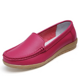 Niulatu Women Flats Shoes Casual Flat Shoes Women Loafers Shoes Soft Leather Slip On Solid Women's Shoes DJSE