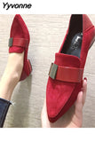 Niulatu Women's New Metal Hemp Soled Shoes Decorative Lace Less Pointed Shoes Four Seasons Work Anti-skid 2025 DJSE