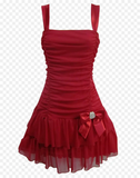 Niulatu A line Straps Red Short Homecoming Dress Birthday Dresses HZ1110