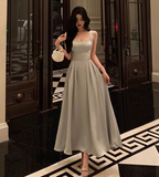 Pretty A Line Straps Satin 18th Birthday Dress Party Outfits Birthday Outfits For Womens HZ1214