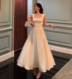 Pretty A Line Square Neckline White 18th Birthday Dress Party Outfits Birthday Outfits For Women HZ1214