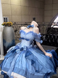 Sexy Ball Gown Off The Shoulder Half Sleeves 21st Birthday Dress Lolita Dress Birthday Outfits HZ1214