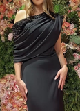 Niulatu Black Long Evening Dress Gala Dress Reception Dress HZ1007