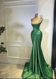 Niulatu Green Mermaid Prom Dress Charming Emerald Green Evening Dress HZ1007