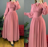 Niulatu A-line Long Sleeves Prom Dress Fashion Evening Dress HZ1007