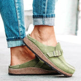 Niulatu Women Summer Slippers Spring Sandals Fashion Solid Buckle Women Flats Shoes Casual Beach Ladies Plus Size Summer Sandals DJSE