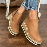 Niulatu Size New Winter Wedges Women Boots Comfortable Ankle Boots Shoes Round Toe 4cm Heel Lace Up and Zip Thicken Botas De Mujer DJSE