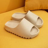 Niulatu Men and Women Slippers Summer Thicken Solid Color Home Indoor Shoes Eva Non-slip Beach Slides Bathroom Shoes Shower Slippers DJSE