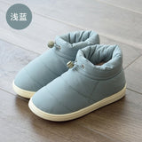 Niulatu Boots Cotton Fabric Warm Shoes for 2025 Winter Female Non-slip Down Thick Bottom Warm Shoes Comfort Soft Down Ankle DJSE