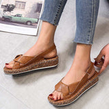 Niulatu Women Sandals Wedges Shoes Comfy Platform Flats Ladies Casual Soft Big Toe Foot Correction Sandal Orthopedic Bunion Corrector DJSE