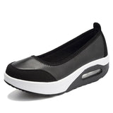 Niulatu Women Sneakers Flats Loafers Sweet Shallow Comfort Moccasins Slip-on PU Platform Ballet Ladies Vulcanized Shoes New DJSE