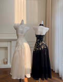 Niulatu Black Halter Satin Print Floral Sequins Evening Dress Long ALine Prom Dress HZ1007