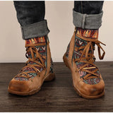 Niulatu New Women's Shoes Fashion Women Boots Ankle Boots Female Boots Ladies Shoes Lace-up Plus Size 43 Botas Mujer Women DJSE