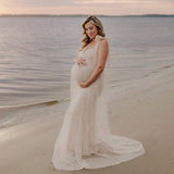 Niulatu maternity dress with bow maternity evening dress photo photo daily HZ1007