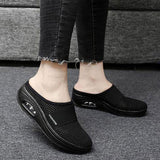 Niulatu Women Mesh Lightweight Shoes Woman Slippers Wedge Shoes Female cushion Sandals Thick Bottem Sneakers Plus Size 43 DJSE