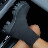 Niulatu Women Boots 2025 Platform Boots for Autumn Winter Shoes Slip on Platform Shoes Women Ankle Boots White Heels Short Botas Mujer DJSE