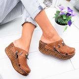 Niulatu Puimentiua New Women Sandals Summer Platform Shoes For Woman High Heel Sandals Summer Shoes Sewing Retro Toeless Sandalia DJSE