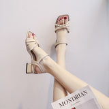 Niulatu Women Sandals Designer Shoe Outdoor Fairy Office Lady Style Skirt Luxury High Heels DJSE