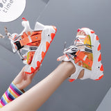 Niulatu 2025 Platform Gladiator Sandals Lace Up White Sandals Women High Heels Wedges Casual Sports Shoes Woman Spring Summer DJSE