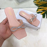 Niulatu Women's Flip Flops 2025 Colorful Rhinestone Strip Ladies Shoes Summer New Bling Sexy Beach Woman Outside Wear Slippers Slides DJSE