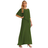 Niulatu Chiffon Plus Size Mother of The Bride Dresses Formal Prom Gown Ruffle HZ1007