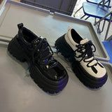 Niulatu Toe High Heel Women Mixed Colors Chunky Sole Platform Sneakers Shoes Women Pumps Goth Y2K Shoes DJSE