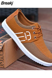 Niulatu Men's Canvas Shoes Lightweight Sports Shoes Casual Mesh Breathable Vulcanized Shoes Classic Fashion Lace Up Work Shoes 2025 DJSE