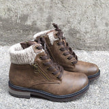 Niulatu Boots Women Winter Plush Warm Waterproof Short Motorcycle Boots Women's Cotton Shoes Snow snow boots Boots DJSE