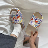 Niulatu Luxury Brand Slides Men Shoes Slippers Indoor House Slippers Graffiti Casual Beach Slipper Eva Quality Cartoon Shoes DJSE