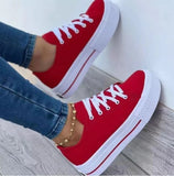 Niulatu Women Shoes 2025 Pattern Canvas Shoe Casual Women Sport Shoes Flat Lace-Up Adult Zapatillas Mujer Chaussure Femme DJSE