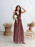 Niulatu V Neck Bridesmaid Dress Long Women's Prom Formal Party Gown with HZ1007