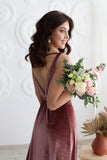 Niulatu V Neck Bridesmaid Dress Long Women's Prom Formal Party Gown with HZ1007