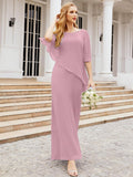 Niulatu Chiffon Plus Size Mother of The Bride Dresses Formal Prom Gown Ruffle HZ1007