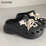 Niulatu punk metal rivets Sandals Women Slippers Platform Sandals Outdoor Clogs Thick Street Beach Slippers Flip Flops Garden Shoes DJSE