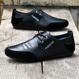 Niulatu Men Casual Flats Shoes Luxury Brand 2025 Mens Loafers Moccasins Breathable Slip on Black Driving Shoes New Fashion DJSE