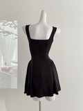 Sweet and niche summer temperament high waist design dress HZ1214