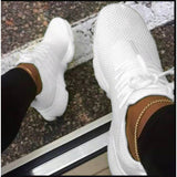 Niulatu Women Shoes Summer 2025 New Fashion Breathable Mesh Platform Sneakers Women's Comfort Plus Size Lace-up Wedge Sport Casual Shoes DJSE