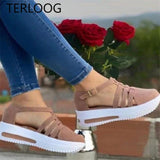 Niulatu to College Wedge Sandals Women's Shoes 2025 Summer New Platform Sandals Ladies Casual Beach Shoes Female Flip Flops Dress Heels Slippers DJSE