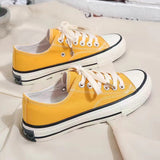 Niulatu New Korean Style Ulzzang Daisy Canvas Shoes for Women 45 White Black Yellow Green Purple Color sneakers women DJSE