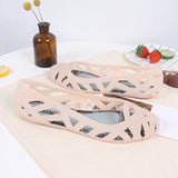 Niulatu Women's Sandals Hollow Summer Shoes for Women Slip on Jelly Shoes Sandals Fashion Soft Light Slides Ladies Comfort Shoe DJSE