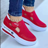 Niulatu Size Women'S Shoes 2025 Summer Round Toe Thick Heels Women'S Sandals Breath Mesh Platform Shoes Women Flats Zapatos Mujer DJSE