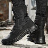 Niulatu Footwear Military Tactical Mens Boots Special Force Leather Desert Boots Combat Ankle Boot Army Men's Shoes Plus size DJSE