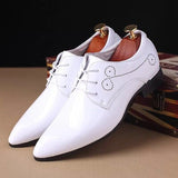Niulatu Men Formal Shoes Men Oxford Leather Dress Shoes Fashion Business Men Shoes Pointed Wedding Shoes DJSE