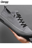 Niulatu Men Shoes Comfortable Breathable Ice Silk Casual Shoes Lightweight Walking Flat Shoes Male Sneakers DJSE