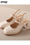 Niulatu Non-slip Round Toe Sandals Shoes Ladies Casual Summer Slingbacks Beach Elegant Shoes Korean Party Shoes Woman Design DJSE
