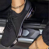 Niulatu Women Breathable Mesh Sneaker 2025 Woman Lace Up Vulcanized Ladies Comfortable Women's Casual Flat Female Tennis Shoes Plus Size DJSE