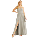 Niulatu Strap Bridesmaid Dresses for Women Chiffon Long Formal Party Prom HZ1007