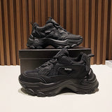 Niulatu Women Platform Chunky Sneakers Designers Fashion Brand Casual Shoes Woman Tennis Basket Female Summer Vulcanized Shoes 2025 DJSE